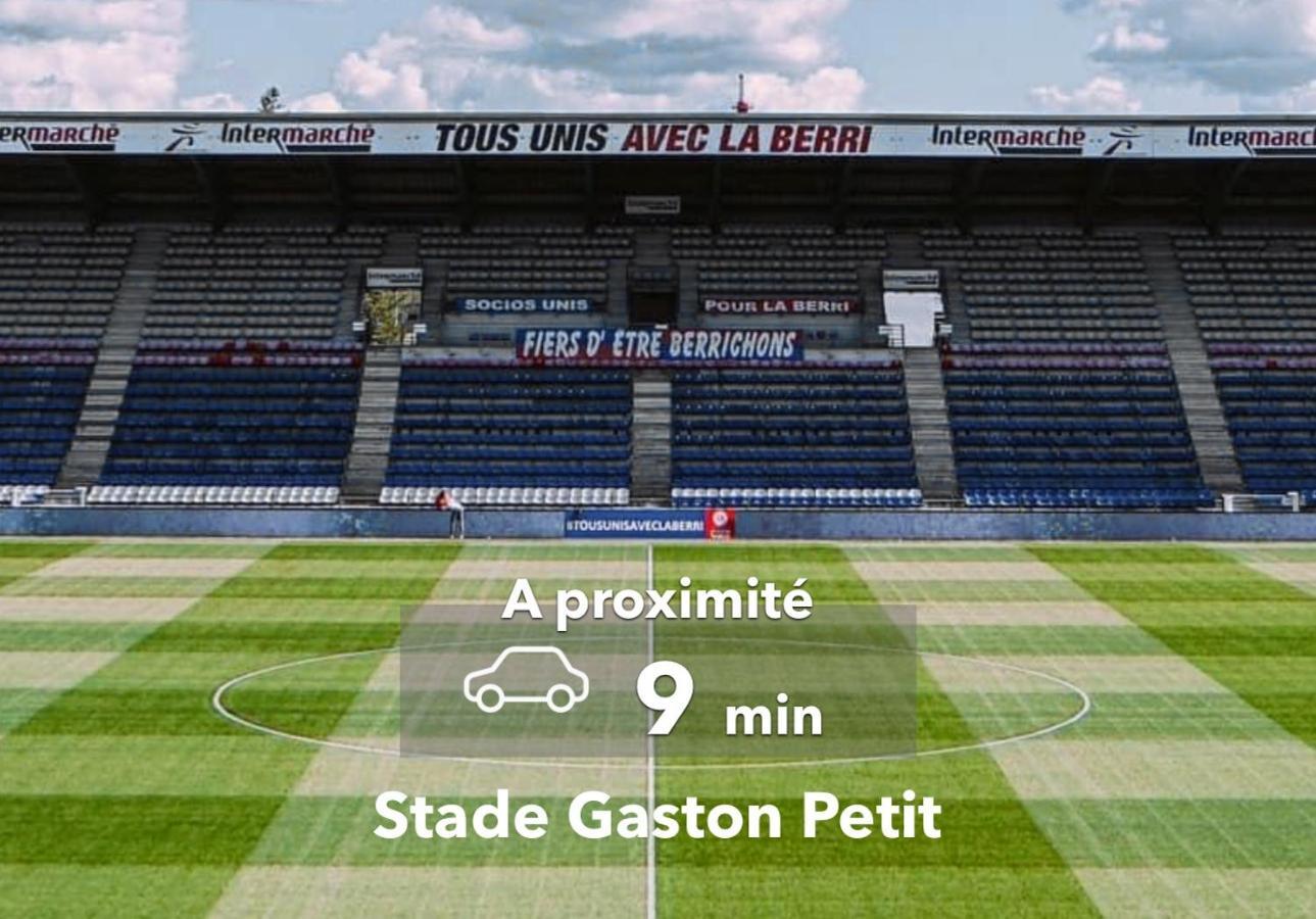 Le Studio Design ⸱ Stationnement Gratuit ⸱ Fibre Déols Exteriör bild