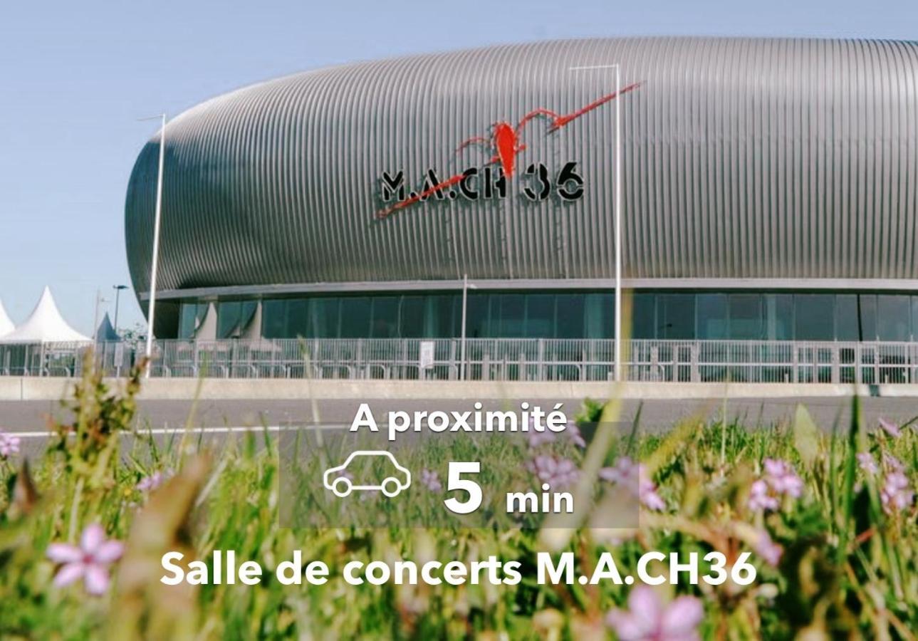 Le Studio Design ⸱ Stationnement Gratuit ⸱ Fibre Déols Exteriör bild